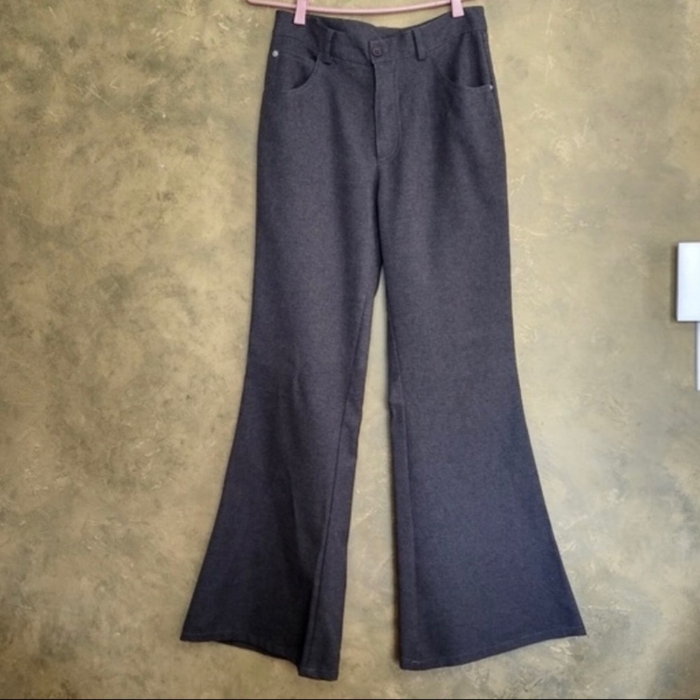 Vintage 90s Y2K Whispers Grey Flares Flared Pants Bellbottoms